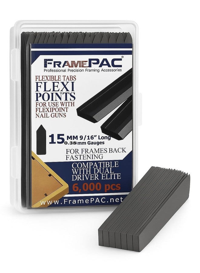 FramePac Flexipoint - 15mm (9/16 inch) Flexible Inserts Refill Pack - Compatible with Dual Drive Point Driver (Pack of 6000) - Image 1